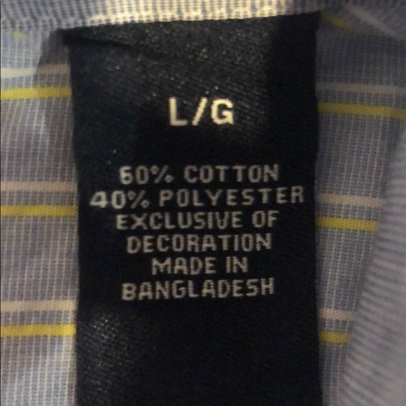 Chaps long sleeve blue striped shirt - Picture 4 of 5